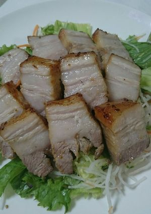 豚ﾊﾞﾗ肉のﾛｰｽﾄ-レシピのメイン写真