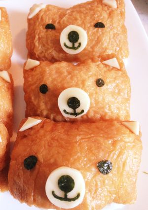 ●簡単!!そうめんいなり（クマver.）-レシピのメイン写真