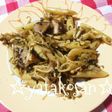 秋きのこバター&高菜のショートパスタ