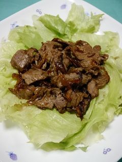 簡単!ローストビーフの玉葱炒め-レシピのメイン写真