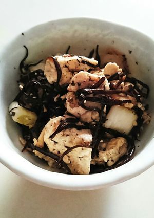 簡単＠ひじきとちくわのいり豆腐-レシピのメイン写真