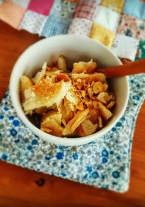疲れた体に♪フルーツ&トーストヨーグルト-レシピのメイン写真