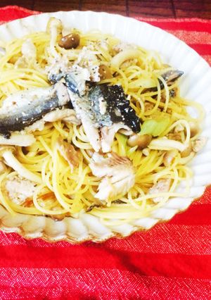 さんまのパスタ-レシピのメイン写真