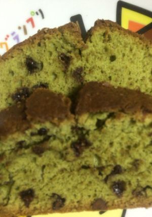 ふわふわ！チョコ抹茶パウンドケーキ-レシピのメイン写真