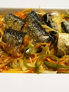 お野菜たーっぷり☆さんまの南蛮漬け-レシピのメイン写真
