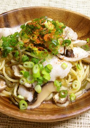 お出汁たっぷり。豚昆布のワンポットパスタ-レシピのメイン写真