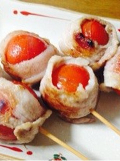 ミニとまとで肉巻き-レシピのメイン写真