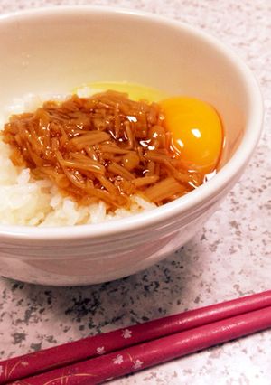 ☆なめ茸卵かけごはん☆-レシピのメイン写真