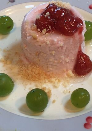 紫いもの飲むヨーグルトで作るムース-レシピのメイン写真
