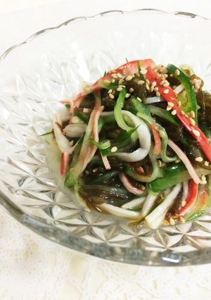 ランチや朝食に 簡単もずくの中華サラダ-レシピのメイン写真