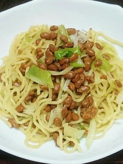 ねぎと納豆の焼きそば-レシピのメイン写真