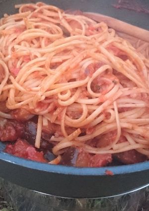茄子とトマトのリングイネ-レシピのメイン写真