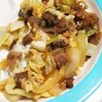 超簡単!三つの食材の卵とじ肉野菜炒め♪