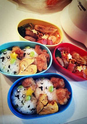 豆しばキャラ弁-レシピのメイン写真