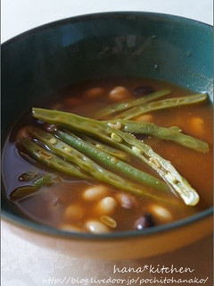 ベジタブルファーストで作る、おまめスープ-レシピのメイン写真