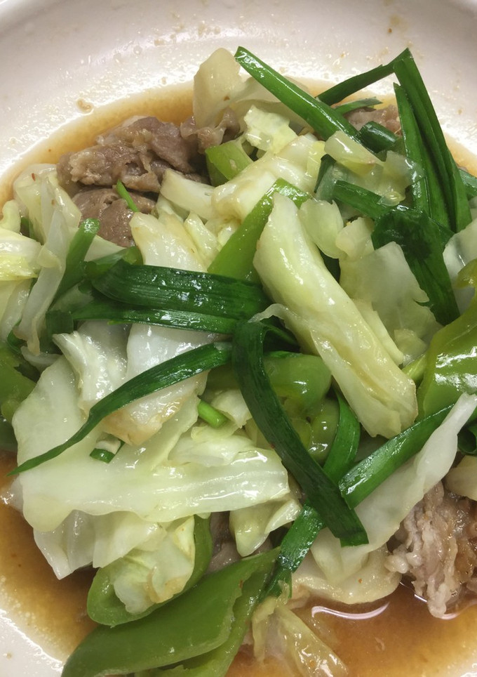 レンジで・豚肉と野菜の中華炒め風-レシピのメイン写真