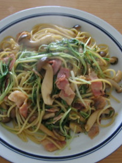 ベーコンと水菜のパスタ ~ゆず胡椒風味~-レシピのメイン写真
