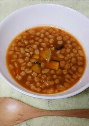 和風トマト＆グラノーラ 朝ごはんスープ-レシピのメイン写真