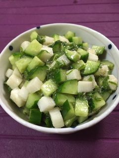 きゅうりと長芋の大葉和え♪♪-レシピのメイン写真