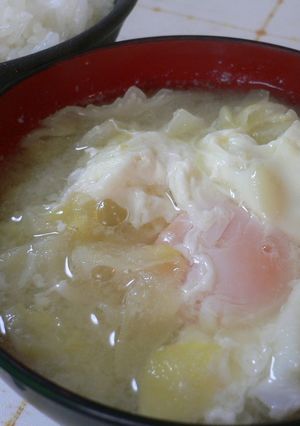 キャベタマ＊巣篭もり味噌汁-レシピのメイン写真