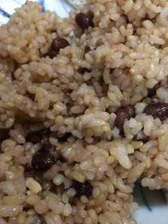 玄米の赤飯覚え書き-レシピのメイン写真