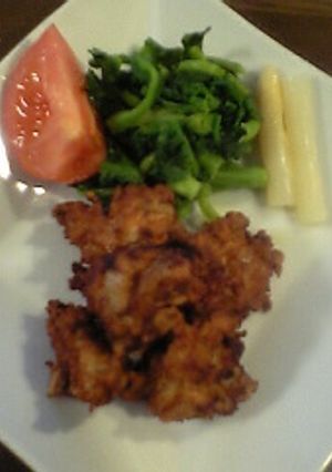 とっても簡単♪鶏とレンコンのつみれ風唐揚-レシピのメイン写真