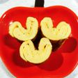 お弁当に最適!粉豆腐入りハート型卵焼き