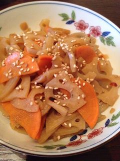 ☆蓮根と人参の金平☆-レシピのメイン写真
