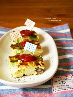 ポテサラリメイク☆スパニッシュ風オムレツ-レシピのメイン写真