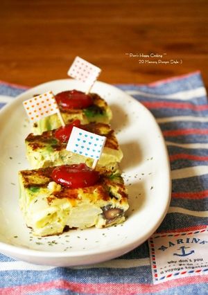 ポテサラリメイク☆スパニッシュ風オムレツ-レシピのメイン写真