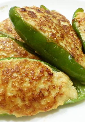 簡単味付け~ピーマンの肉詰め-レシピのメイン写真