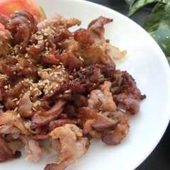 รูปของ 豚こま肉のカリカリ焼き