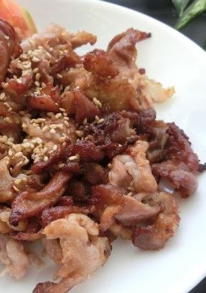 豚こま肉のカリカリ焼き-レシピのメイン写真