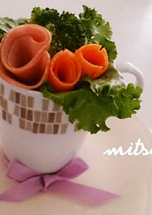 お誕生日や記念日に♡簡単サラダブーケ-レシピのメイン写真