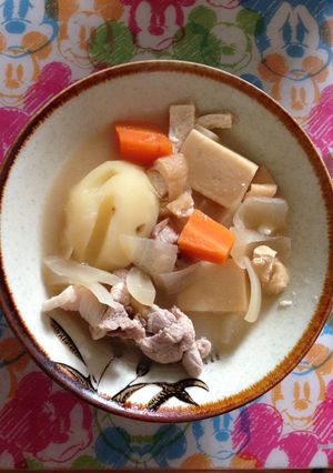 こうや豆腐入り豚汁-レシピのメイン写真