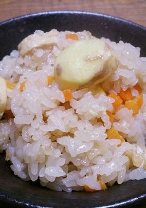簡単！美味しい！栗ごはん(おこわ)-レシピのメイン写真