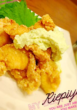 鶏胸肉の竜田揚げ～アボカドクリームチーズ-レシピのメイン写真