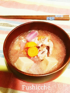 高野豆腐入り豚汁♡-レシピのメイン写真