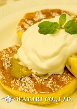 ふっくらヨーグルトパンケーキHM◇リンゴ-レシピのメイン写真