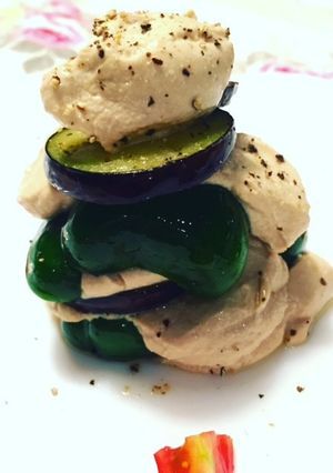 茄子とピーマンのお豆腐ミルフィーユ-レシピのメイン写真