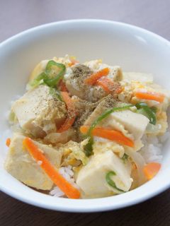 小さなこうやの卵とじ丼-レシピのメイン写真