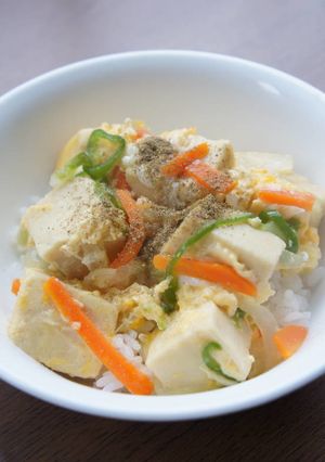 小さなこうやの卵とじ丼-レシピのメイン写真
