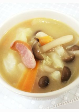 夫、大絶賛！いつもと違う！？洋風味噌汁♪-レシピのメイン写真