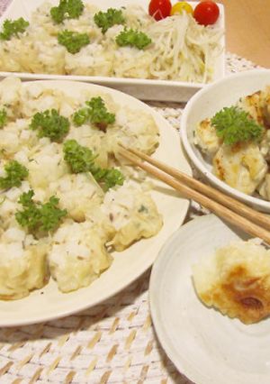 レンコンのちょっと変わった焼きシュウマイ-レシピのメイン写真