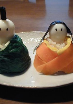 おひなさまを作りましょ♪ -レシピのメイン写真