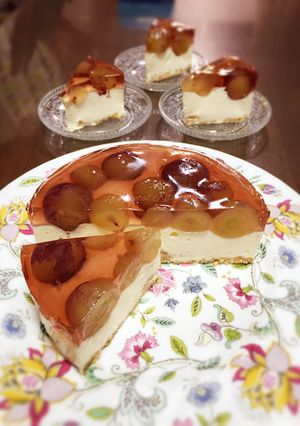Grape cheese cake-レシピのメイン写真
