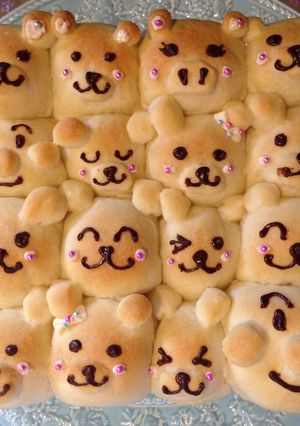 アニマルとアンパンマンのちぎりパン-レシピのメイン写真