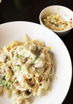 離乳食後期〜簡単クリームパスタ-レシピのメイン写真