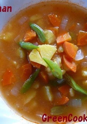 トマ味噌ラーメンスープで洋風トマトスープ-レシピのメイン写真