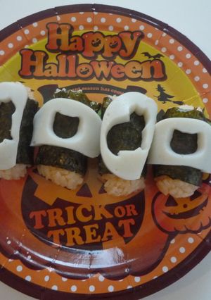 かまぼこハロウィン寿司-レシピのメイン写真